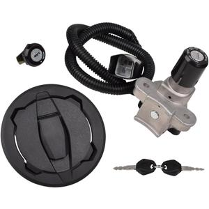 Compatible with Kawasaki KLX230 KLX230R KLX230S 2020-2023 Ignition Switch Kit Assembly Fuel Gas Cap Seat Lock Set with 2 Keys