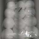 CCINEE 24 Pcs 3 Inch White Foam Balls, Smooth Round Craft Balls for Art Crafts Household School Projects Party Decorations