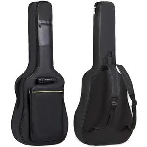 H&Z Simple Acoustic Folk Guitar Bag Backpack Double Straps 600D Oxford Guitar Soft Carry Case Guitar Cover (41 inch)