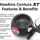 Hawkins Contura Black XT Pressure Cooker, Hard Anodised Inner Lid Cooker, Small Induction Cooker, Handi Cooker, Black CXT20 2 Litre