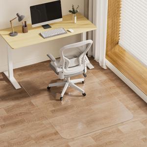 Clear Office Chair Mat for Hardwood Floors, Heavy Duty Protector, 36x 48inch- Clear