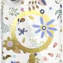 LONLI Hue - for iPhone 17 Magnetic Case - [Compatible with Magsafe] - [Gold Ring] - Clear Cute Shockproof Protective Phone Cover for Girls and Women - Botanical Garden