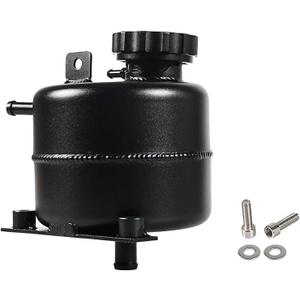 2.5L Aluminium Polished Radiator Coolant Water Overflow Expansion Tank Reservoir,Expansion Alloy Tank Radiator Reservoir Tank with Cap for Mini Cooper S R52 R53,Black