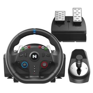Nitho Racing Wheel, Drive Pro One Competition for PC Steering Wheel Gaming, 270 Vibration Steering, Racing Simulator with Separate Shifter & Pedals Only for PC Games