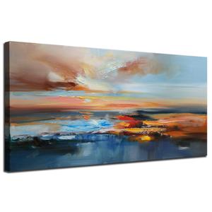 Brushart Lake Landscape Canvas Wall Art 58"x29"