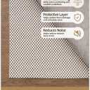 Color&Geometry Rug Pad Gripper,Non Slip Rug Pad for Hardwood Floor Protection,Easy to Cut Anti Skid Mat Under Carpet 47"x71" (3'11" x 5'11" (Rectangular), White)