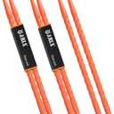 5A Carbon Fiber Drum sticks Durable Drumsticks (3 Pair Orange)