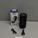 Ortizan Portable Bluetooth Speaker x Stocking Stuffers: IPX7 Waterproof, Wireless, Big Sound, Deep Bass, Dual Pairing, 30H Playtime, White Elephant Gift for Adults Men Women Teen Boys Girls (Black)