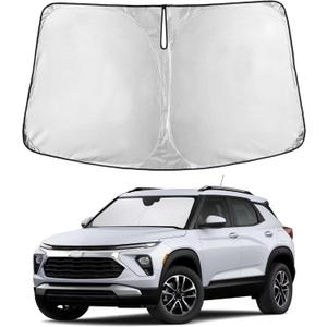 EcoNour Windshield Sunshade Compatible for Chevrolet Trailblazer 2021-2024 2025 2026, Sun Visor for Front Windshield & Window Sun Shade Cover, UV Heat Blocker & Protector, Car Accessories