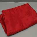 Honellaty Christmas Tablecloth Rectangle, Jacquard Snowflake Pattern Table Cloth for Rectangle Tables, Water Resistant Rectangular Tablecloths for Dining Room & Holiday Decoration, 52" x 70" Red