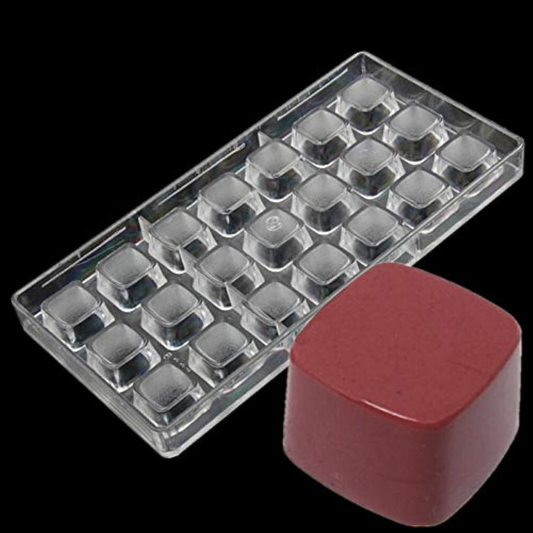 Square Shape Polycarbonate Chocolate Mold DIY Handmade Chocolate PC Mold Pastry Chocolate Tool