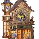 DIY Miniature House Kit, Book Nook Mini House Bookshelf Decor 3D Wooden Puzzle for Adults, Birthday Gift for Family, Friends - Time Magic Club