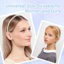 Giantree 7 Pack Headbands for Women Girls, Non Slip Floral Padded Headbands, Cute Pearl Headband for Girls Vintage Wide Headband