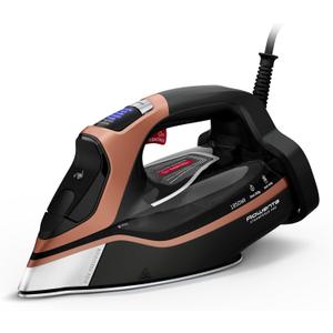 Rowenta Steam Force Pro Stainless Steel Soleplate Iron for Clothes, 400 Microsteam Holes, Professional Results, 1850 Watts, Auto-off, Copper, DW9540
