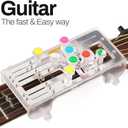 Guitar Chord Presser Guitar Trainer Practice Learning Tools Cord Presser for Acoustic Chord Helper Learn with Clip on Tuner