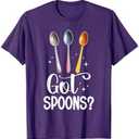 Chronic Disease Warrior Spoon Management Got Spoonie T-Shirt, Size Large