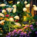 Solar Garden Lights Outdoor, 2Pack Solar Lights Garden Decor, Swaying Mushroom Lights Waterproof for Yard, Patio,Pathway Decoration,Gifts for Women,Mom(Warm White)