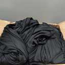 60 ft x 10 ft Wrinkle Free Black Backdrop Curtain for Parties, 12 Panels 10ft Polyester Black Photo Backdrop Drapes for Graduation Birthday Wedding Party Stage Curtains