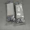 BESTTEN 30 Pack Single-Pole Decorator Wall Light Switch, 15A 120/277V, Paddle Wall Switch, On/Off Rocker Interrupter, UL Listed, White