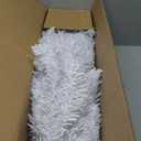 6 ft. Unlit Slim Pencil Artificial Christmas Tree with Metal Stand White