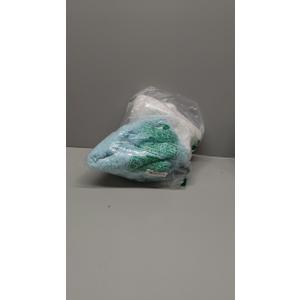 2 Pack Ultra Warm Sherpa Plush Baby Swaddle Wrap - Newborn Essentials - 0-6 Months - Aquamarine and White