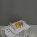 9-Pack Floating Shelves by RicherHouse, Plastic Display Ledges for Tiny Decor, Small Wall Shelf with 2 Types of Installation - White 4 inch D x 3.3 inch W x 3 inch H