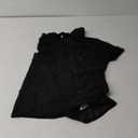 MakeMeChic Women's Plus Size Short Sleeve See Through Sheer Mesh Button Down Blouse Shirt Tops (XX-Large Plus, Black)