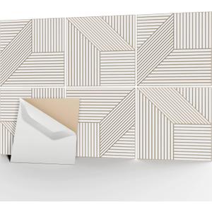JaneTech Acoustic Wall Panels 23.62 x 23.62 Inch, 6 Pack Sound Absorbing Panels, Noise Reduction & Echo Control, Decorative Panels for Home Office Studio, Oat White
