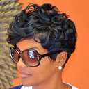 Short Curly Pixie Cut Wig Human Hair for Black Women Short Human Hair Pixie Cut Glueless Wigs Natural Curl Hair Black Pixie Wigs for Daily Use