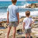 Boys Swim Trunks 2-16 Years Compression Liner Swimsuit Shorts fo Kids Quick-Dry Stretch Swimming Trunks (Includes Swim Cap)