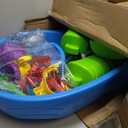 Step2 Rain Showers Splash Pond Water Table, Kids Water and Sand Activity Sensory Playset, Summer Outdoor Toys, 13 Piece Water Toy Accessories, For Toddlers 1.5+ Years Old, Blue & Green