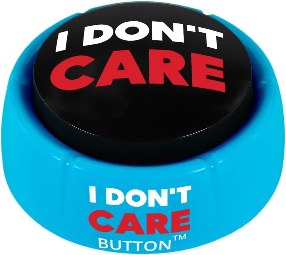 Talkie Toys Products I Don't Care Button - Plays 8 Hilarious IDC Sayings - Office Humor & Stress Relief - Funny Gift & Stocking Stuffer