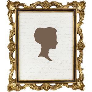 AELS 8x10 Inch Vintage Picture Frame, Elegant Antique Photo Frames with Glass Front, Photo Display, Tabletop Wall Hanging, Gift Ideas, Gold and Black