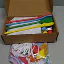 23 Packs Easter Outdoor Party Games for Kids Potato Sack Race Jumping Bags with Legged Race Bands, Egg and Spoon RaceToss Game and Stickers, Outdoor Games for Easter Eggs Hunt,Easter Party Supplies