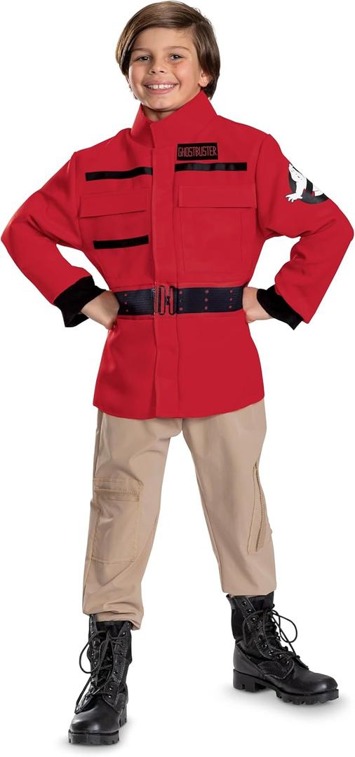 Disguise Child Ghostbusters Kids Parka Costume, Official Ghostbusters Frozen Empire Halloween Costume Jumpsuit (M)