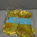 Okuna Outpost VIP Wristbands, Gold Holographic Plastic Bracelets (9.75 x 0.65 in, 100 Pack)