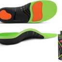 Plantar Fasciitis Insoles High Arch Support Insoles Pain Relief 250LB+ Flat Feet Orthotics Inserts Heavy Duty Support Shoe Insoles for Men and Women (Men 7-8.5/Women 8-9.5, Green)
