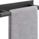 NearMoon Self Adhesive Hand Towel Holder/Towel Ring, Stainless Steel Hand Towel Bar Rustproof Stick on Wall-Towel Rack for Bathroom/Kitchen, Sticky and Wall Mounted (1, Matte Black)