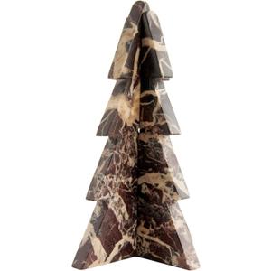 Creative Co-Op Interlocking Marble Tree Decor, Red