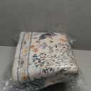 OJIA Jungle Print Washable Area Rugs 5x7, Soft Modern Rugs for Living Room Ultra-Thin Non-Shedding Bedroom Rug, Stain Resistant Neutral Area Rug Large Carpet for Dining Room Kids Nursery Playroom (Cream)