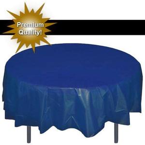 Premium Round Navy Blue table cover 84" Round