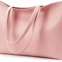 KALIDI Tote Bag Zipper Shoulder Bag Faux Leather Purses Satchel for Women Large Casual Handbag Work Dating College