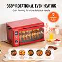 VEVOR Shawarma Grill Machine - 2 String Barbecue Capacity Chicken Shawarma Cooker Electric Broiler Gyro Rotisserie Oven Doner Kebab Grill for Home, Restaurant, Kitchen Parties
