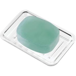 iDesign Royal Plastic Rectangular Soap Saver, Bar Holder Tray for Bathroom Counter, Shower, Kitchen, 3.5" x 5.25", Clear