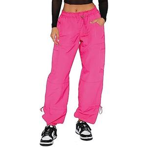 DISCIPBUSH Cargo Pants Women Baggy - Parachute Pants for Women, Rave Pants Y2K Pants, Festival Outfits for Women, XL
