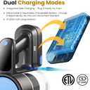DUMOS Cordless Vacuum Cleaner, Lightweight Rechargeable Upright Vacuum with Flexible Steering, Extendable Pole, LED Light, 3 Brush Heads & Wall Mount, Ideal for Hardwood Floors & Household Cleaning