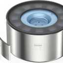 1Gallon No Spill Water Bowl for Dogs, Double-Wall Stainless Steel with Splash-Proof Paws Lid and Floating Disk, Non-Slip Base, Easy to Clean Slow Water Feeder for Large Medium Dogs (3.8L, Blue)