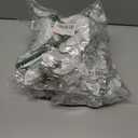 5 x SolarStar 12 PCS Siver Glitter Poinsettias Artificial Christmas Flowers, 5.5 inches, with Clips for Christmas Tree Decoration, Home, Wedding, Party, Wreath Decoration Xmas Tree Ornaments (Silver)