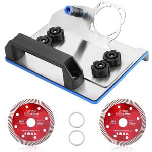 45 Degree Tile Chamfering Tool, Angle Grinder Tool with Stand for Tile 45 Chamfer Cutting, 100-Type Universal 45 Degree Tile Chamfering Stand Type Angle Grinder Attachments