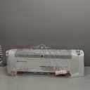 Comfort Zone 1500W Convection Baseboard Heater with Built-In Thermostat, Overheat & Tip-Over Protection, Dent-Proof Ends, Plug-In Portable, Ideal for Home, Bedroom & Office, White